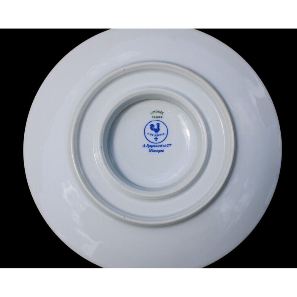 Limoges China Ceralene Raynaud Co. Morning Glory Spray Gravy Bowl- RARE - Picture 4 of 6